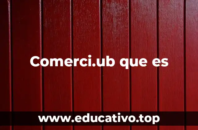 Comerci.ub que es