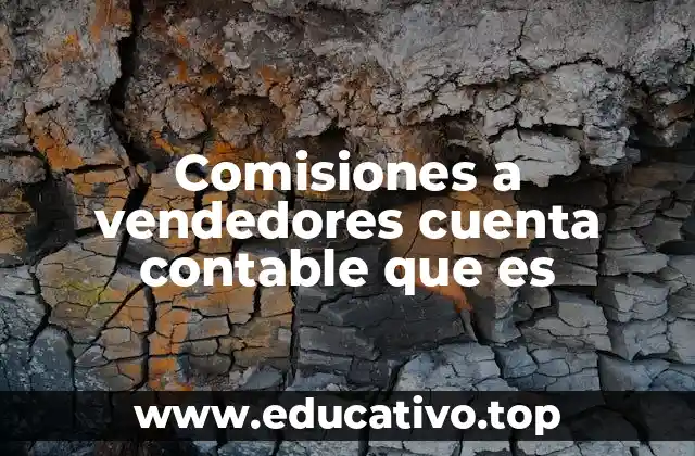 Comisiones a vendedores cuenta contable que es