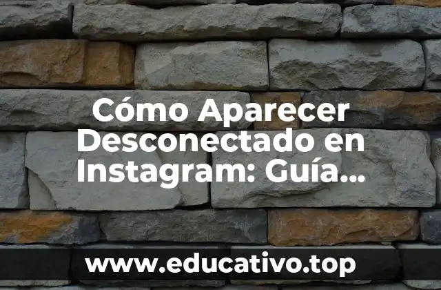 Cómo Aparecer Desconectado en Instagram: Guía Completa