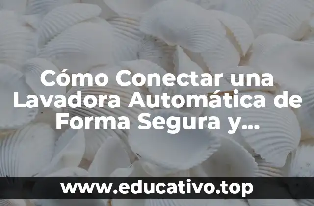 Cómo Conectar una Lavadora Automática de Forma Segura y Eficiente