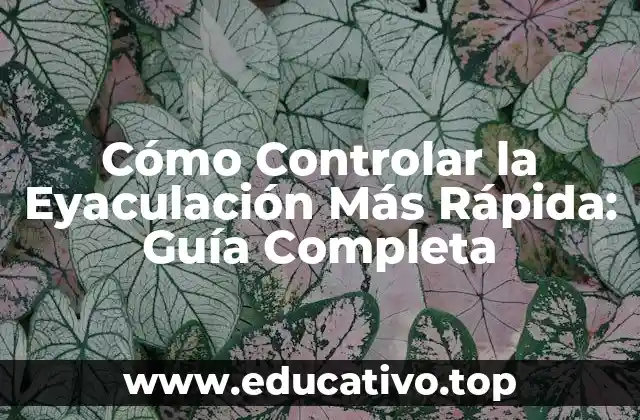 Cómo Controlar la Eyaculación Más Rápida: Guía Completa