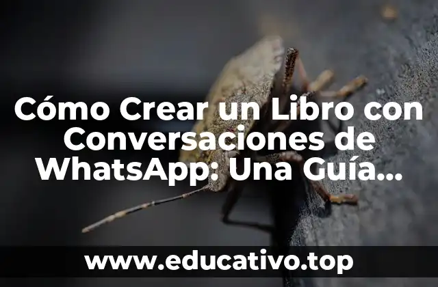 Cómo Crear un Libro con Conversaciones de WhatsApp: Una Guía Completa