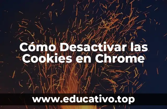 Cómo Desactivar las Cookies en Chrome