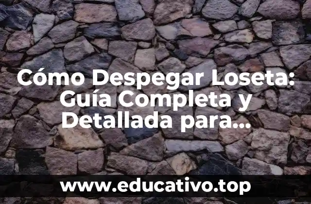 Cómo Despegar Loseta: Guía Completa y Detallada para Profesionales y Principiantes