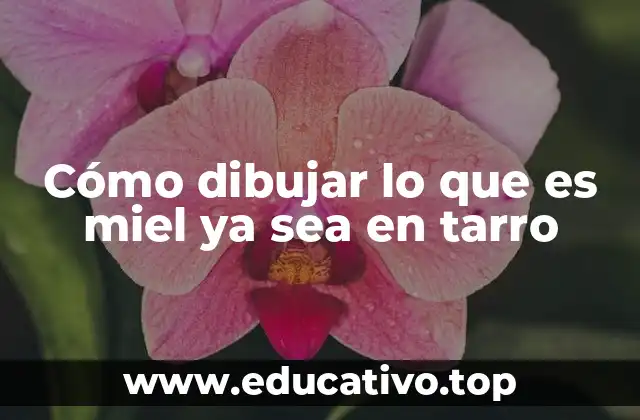 Cómo dibujar lo que es miel ya sea en tarro