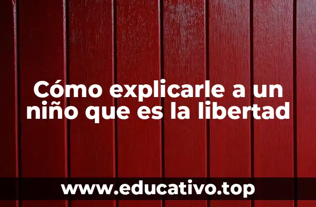 Cómo explicarle a un niño que es la libertad