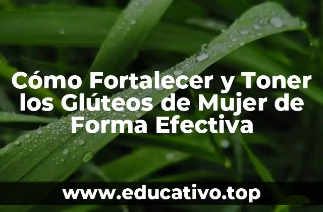 Cómo Fortalecer y Toner los Glúteos de Mujer de Forma Efectiva