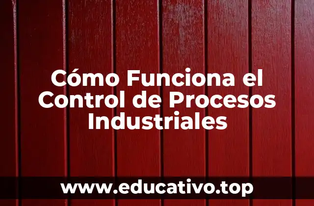 Cómo Funciona el Control de Procesos Industriales