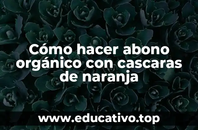 Cómo hacer abono orgánico con cascaras de naranja