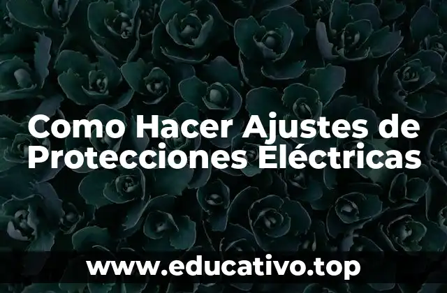 Como Hacer Ajustes de Protecciones Eléctricas