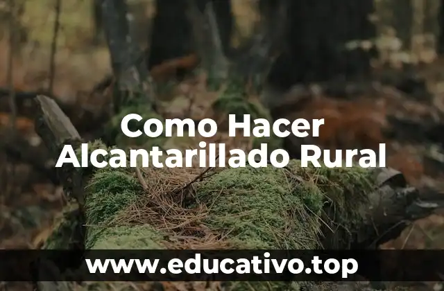 Como Hacer Alcantarillado Rural