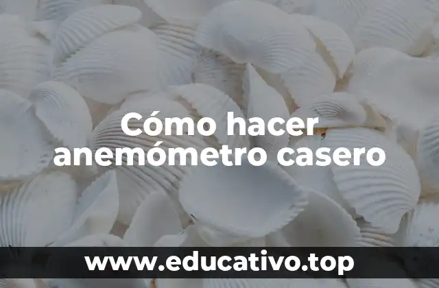 Cómo hacer anemómetro casero