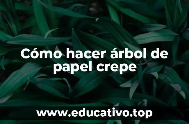 Árbol de papel crepe: una decoración navideña clásica
