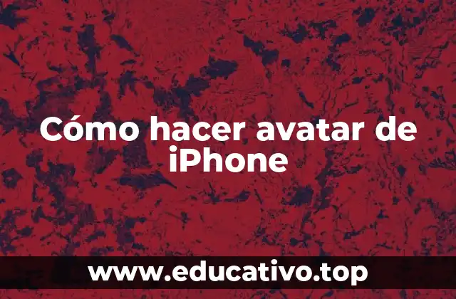 Cómo hacer avatar de iPhone