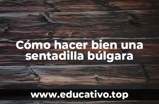 Cómo hacer bien una sentadilla búlgara