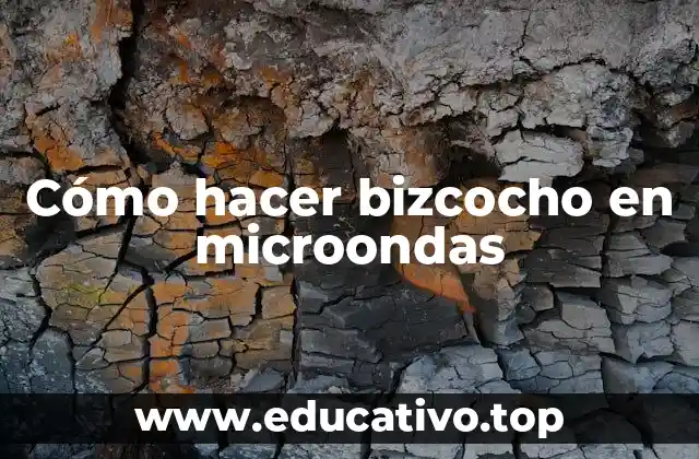 Cómo hacer bizcocho en microondas