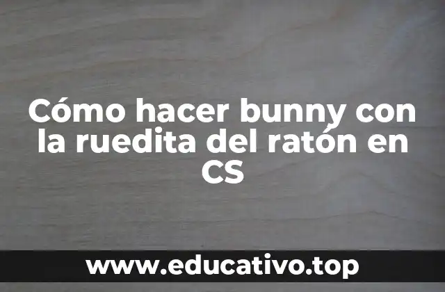 Cómo hacer bunny con la ruedita del ratón en CS
