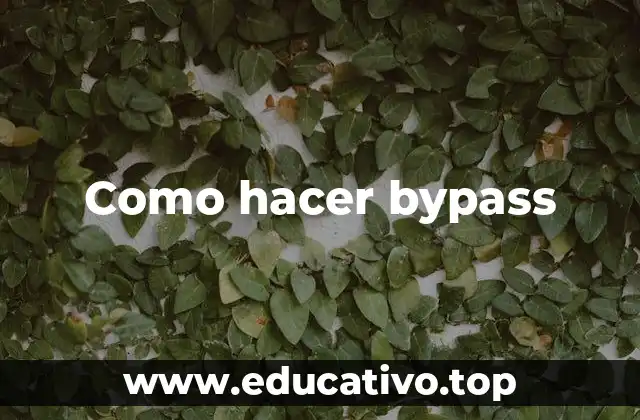 Como hacer bypass