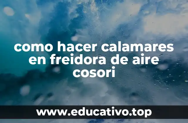como hacer calamares en freidora de aire cosori