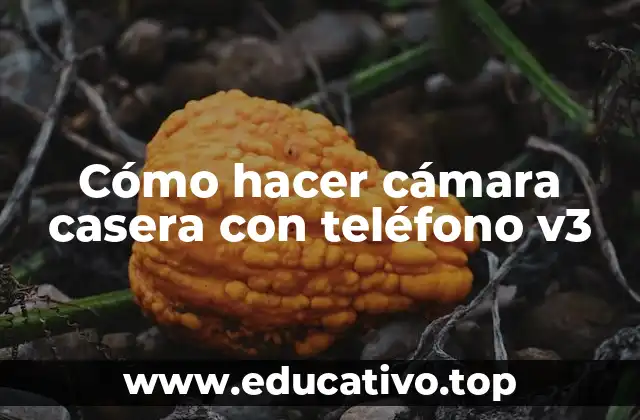 Cómo hacer cámara casera con teléfono v3