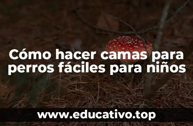 Cómo hacer camas para perros fáciles para niños