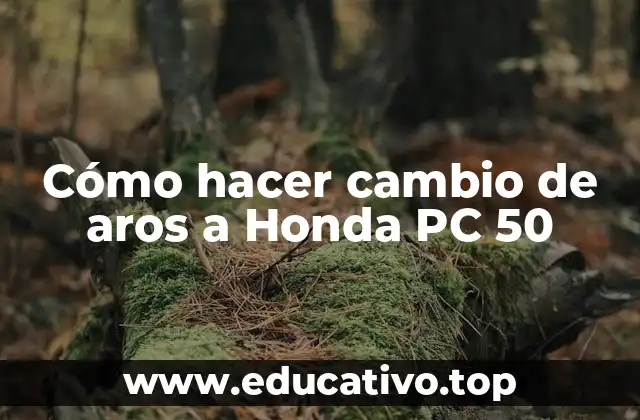 Cómo hacer cambio de aros a Honda PC 50
