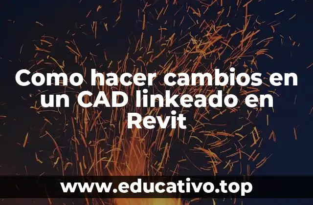Como hacer cambios en un CAD linkeado en Revit