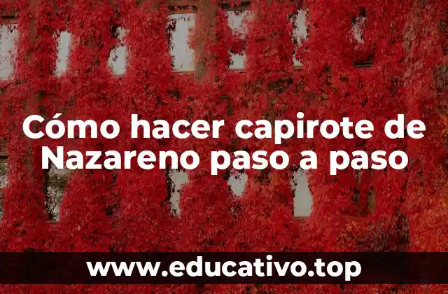 Cómo hacer capirote de Nazareno paso a paso