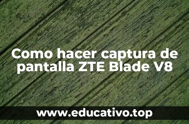 Como hacer captura de pantalla ZTE Blade V8