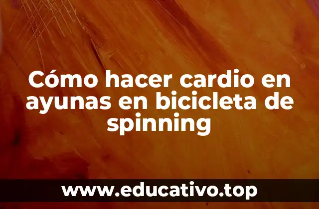 Cómo hacer cardio en ayunas en bicicleta de spinning