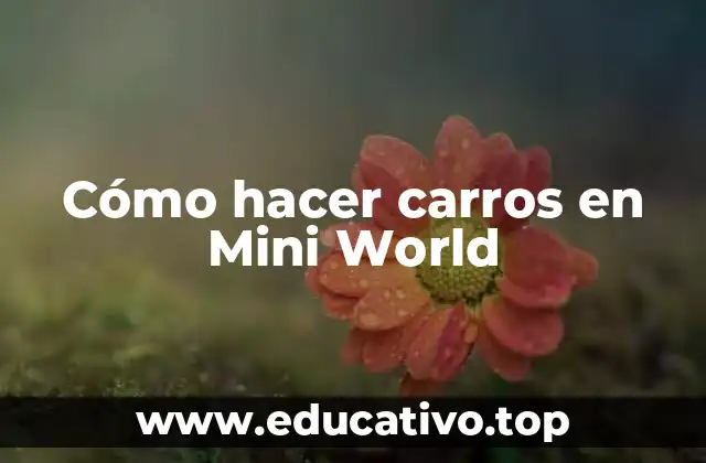Cómo hacer carros en Mini World