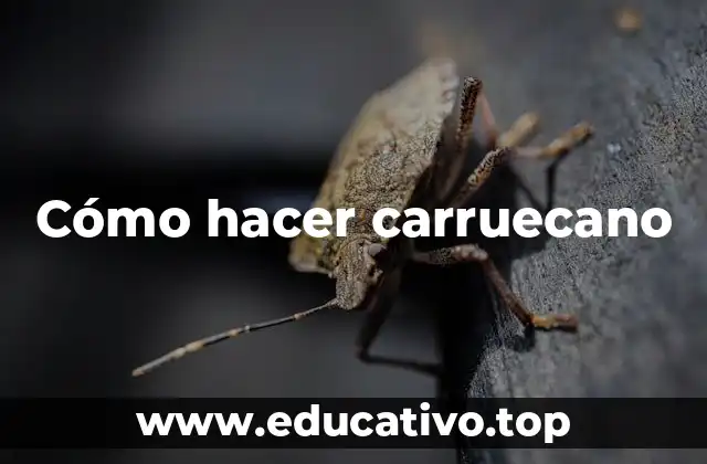 Cómo hacer carruecano