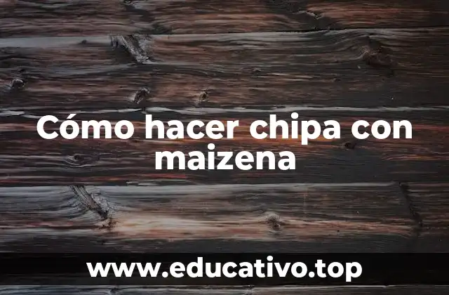 Cómo hacer chipa con maizena