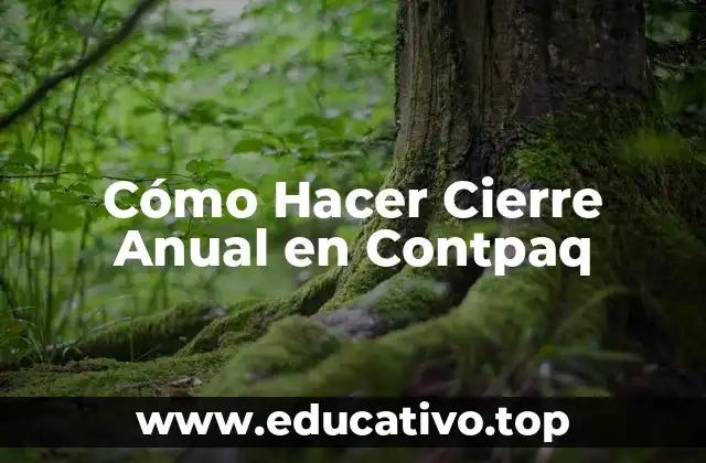 Cómo Hacer Cierre Anual en Contpaq
