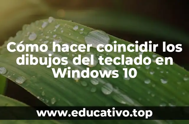 Cómo hacer coincidir los dibujos del teclado en Windows 10