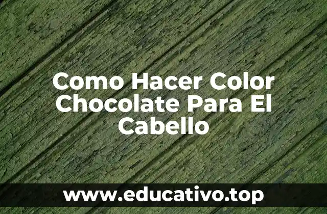 Como Hacer Color Chocolate Para El Cabello