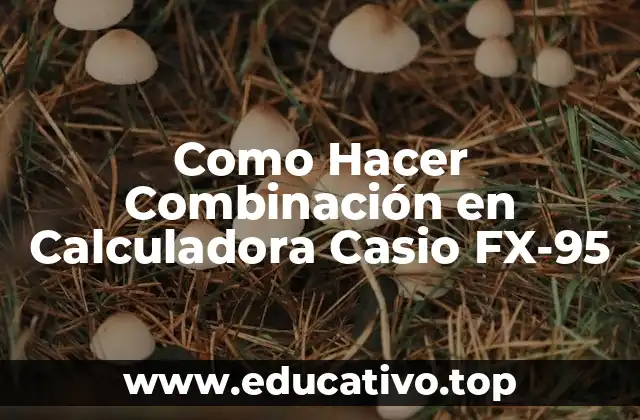 Como Hacer Combinación en Calculadora Casio FX-95