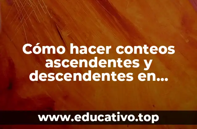 Cómo hacer conteos ascendentes y descendentes en Arduino puerto serial