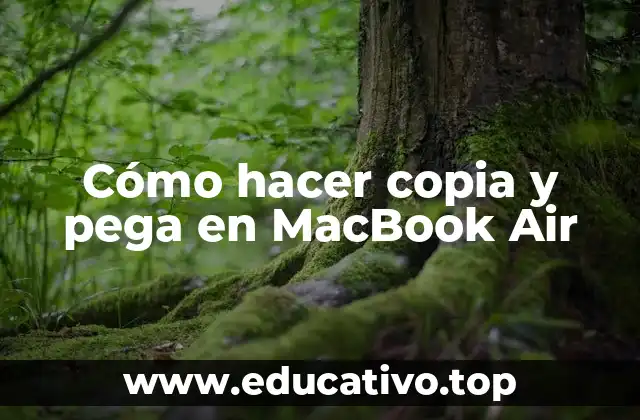 Cómo hacer copia y pega en MacBook Air
