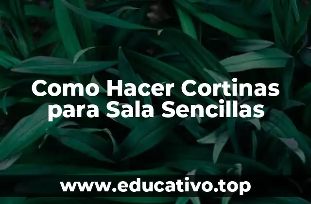 Como Hacer Cortinas para Sala Sencillas