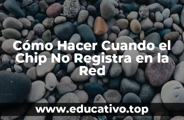 Cómo Hacer Cuando el Chip No Registra en la Red