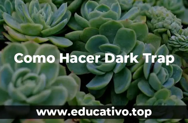 Como Hacer Dark Trap