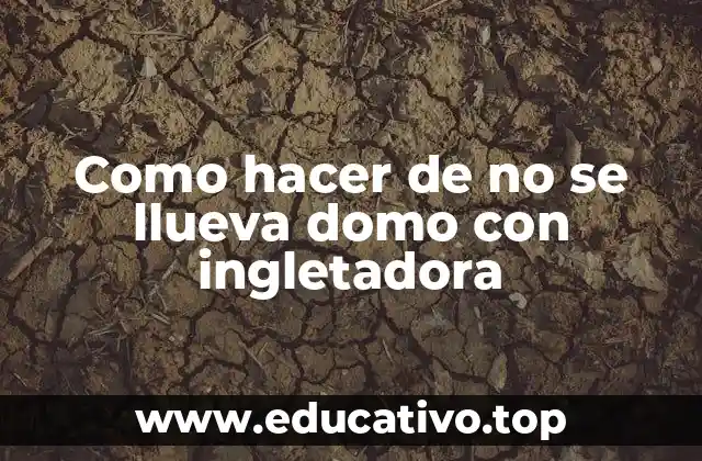 Como hacer de no se llueva domo con ingletadora