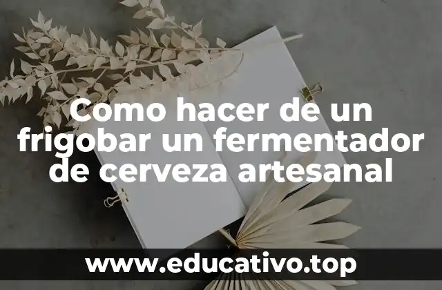 Como hacer de un frigobar un fermentador de cerveza artesanal