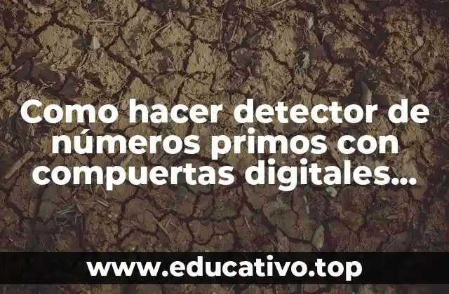 Como hacer detector de números primos con compuertas digitales Scribd
