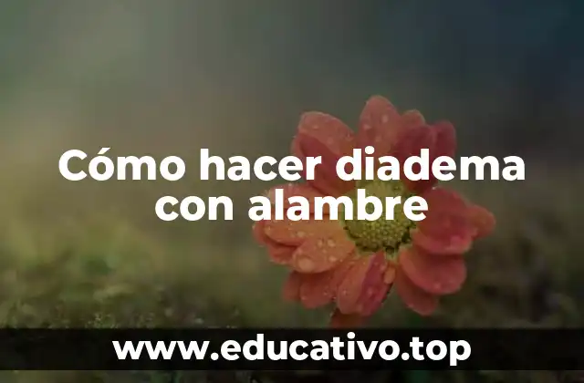 Cómo hacer diadema con alambre