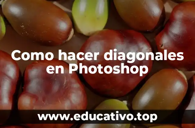 Como hacer diagonales en Photoshop