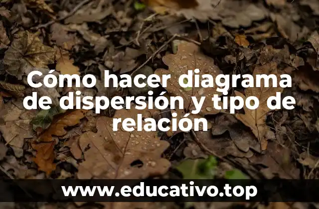 Cómo hacer diagrama de dispersión y tipo de relación