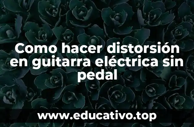 Como hacer distorsión en guitarra eléctrica sin pedal