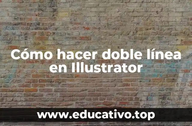 Cómo hacer doble línea en Illustrator